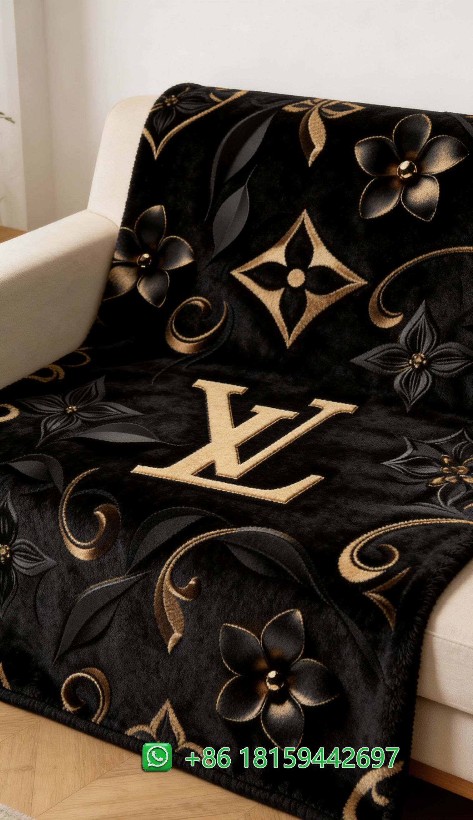 Louis Vuitton Throw Blankets